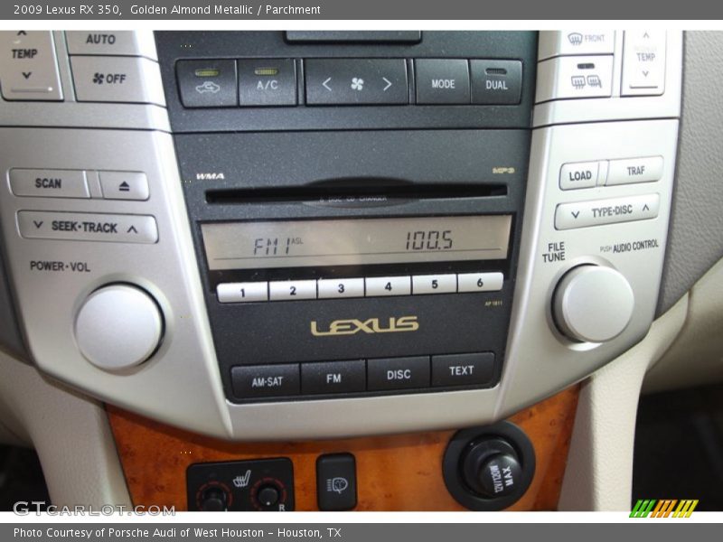 Golden Almond Metallic / Parchment 2009 Lexus RX 350