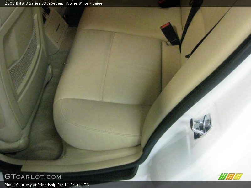 Alpine White / Beige 2008 BMW 3 Series 335i Sedan
