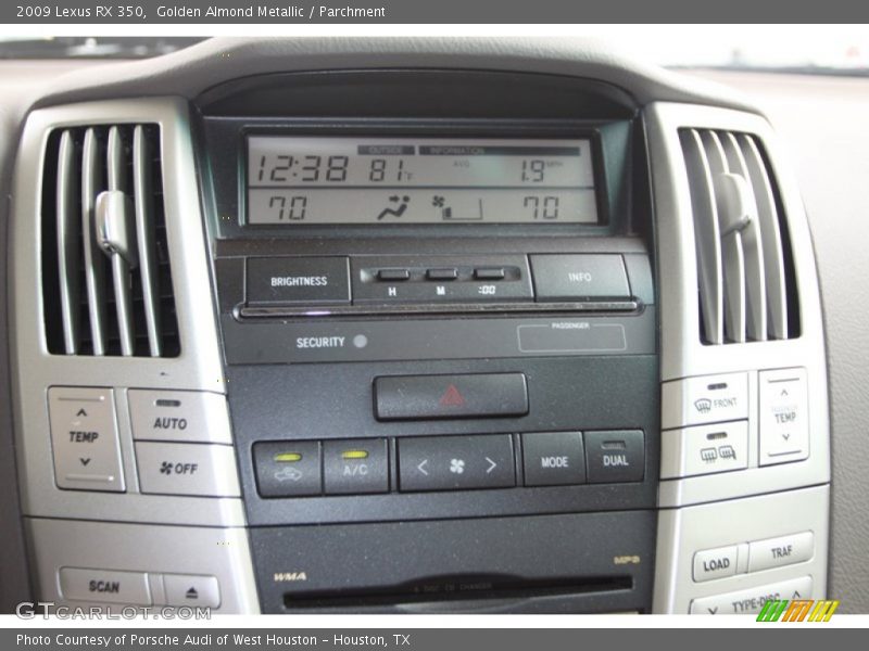Golden Almond Metallic / Parchment 2009 Lexus RX 350