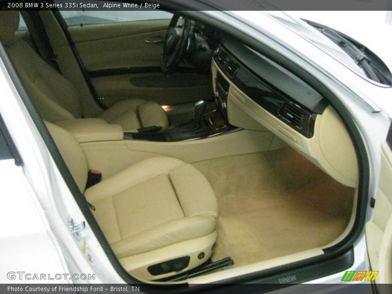 Alpine White / Beige 2008 BMW 3 Series 335i Sedan