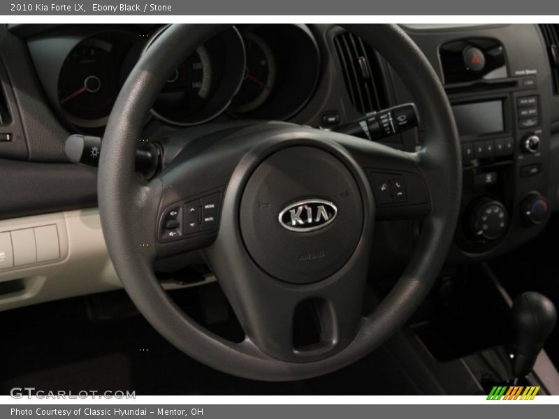 Ebony Black / Stone 2010 Kia Forte LX