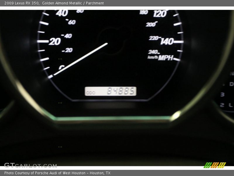 Golden Almond Metallic / Parchment 2009 Lexus RX 350