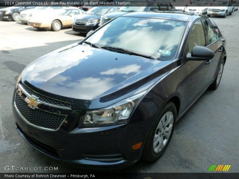 Blue Ray Metallic / Jet Black/Medium Titanium 2014 Chevrolet Cruze LS