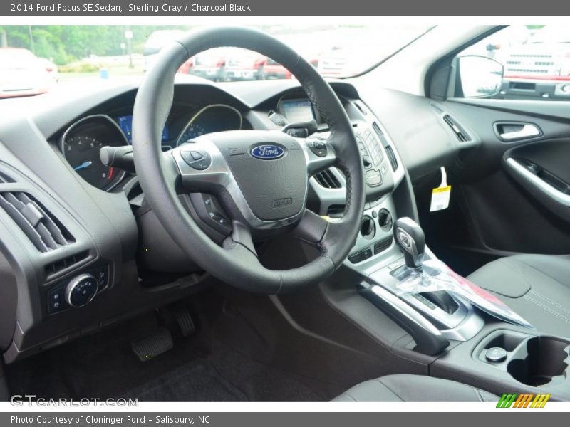 Sterling Gray / Charcoal Black 2014 Ford Focus SE Sedan