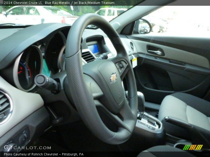 Blue Ray Metallic / Jet Black/Medium Titanium 2014 Chevrolet Cruze LS