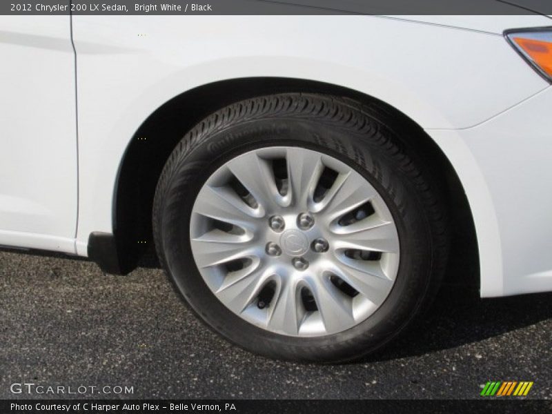 Bright White / Black 2012 Chrysler 200 LX Sedan