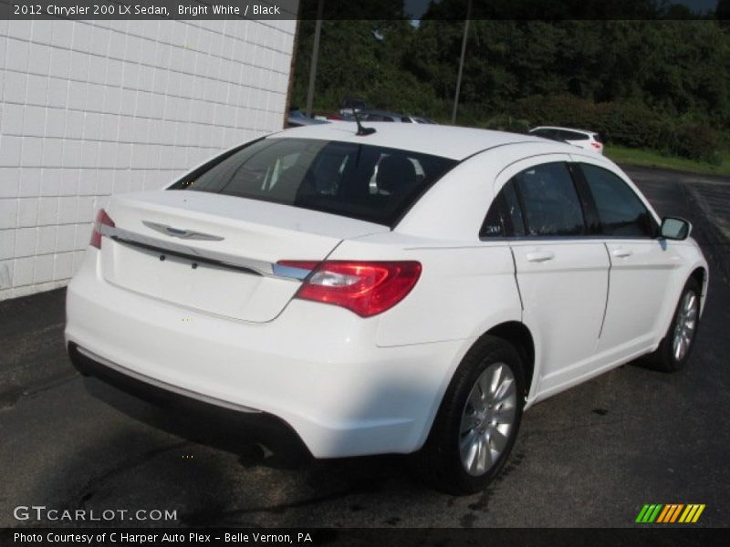 Bright White / Black 2012 Chrysler 200 LX Sedan