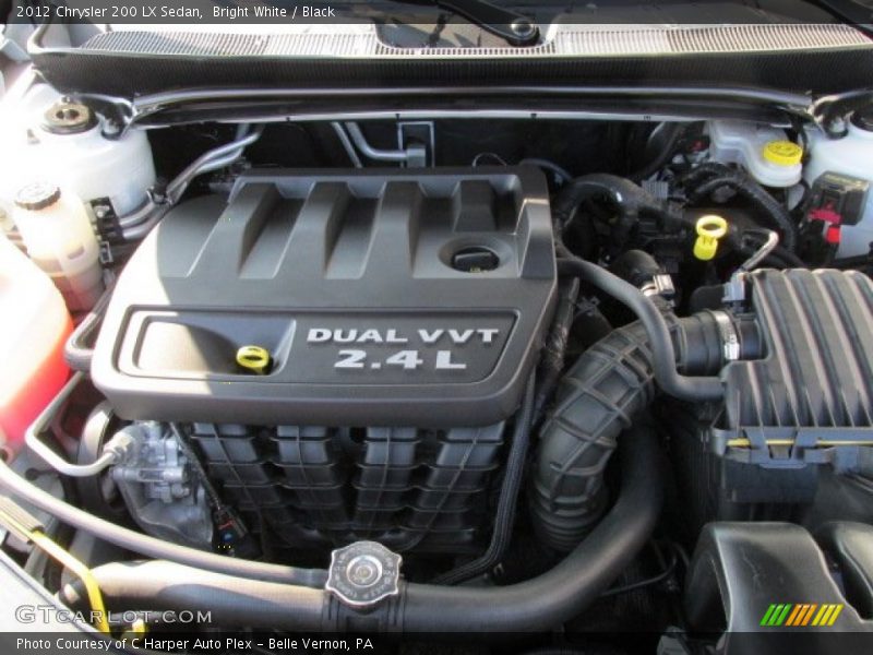 Bright White / Black 2012 Chrysler 200 LX Sedan