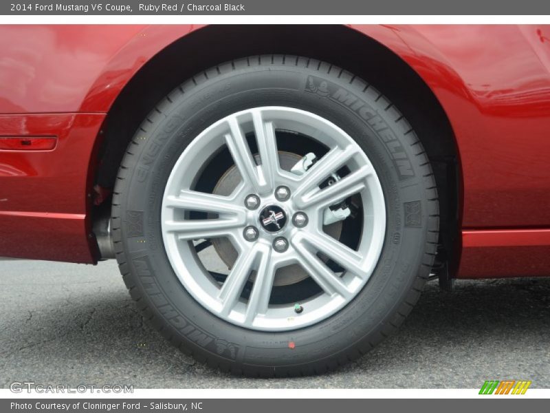 Ruby Red / Charcoal Black 2014 Ford Mustang V6 Coupe