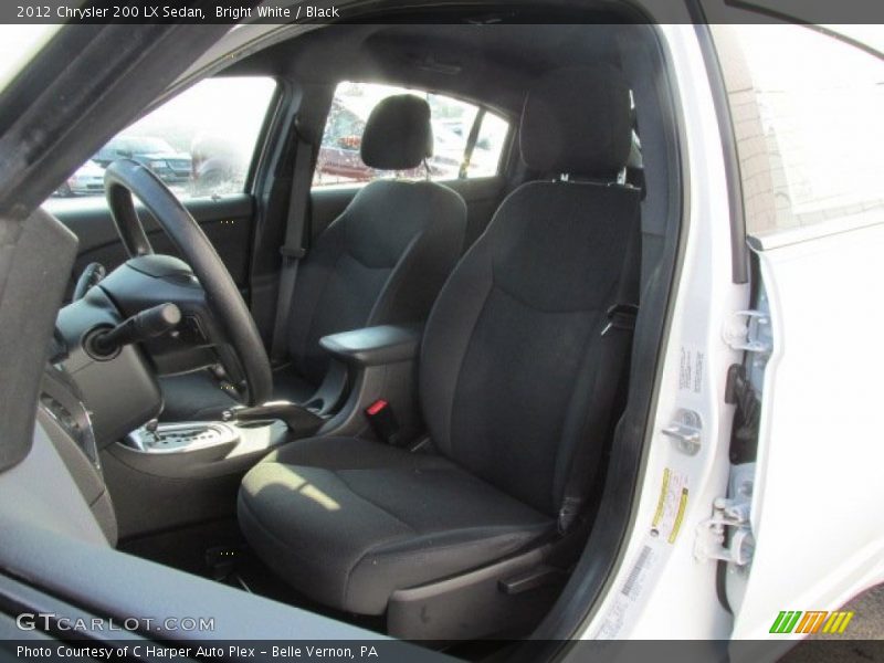 Bright White / Black 2012 Chrysler 200 LX Sedan