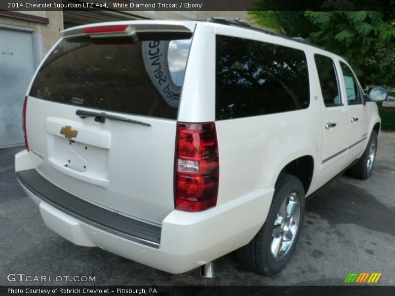 White Diamond Tricoat / Ebony 2014 Chevrolet Suburban LTZ 4x4