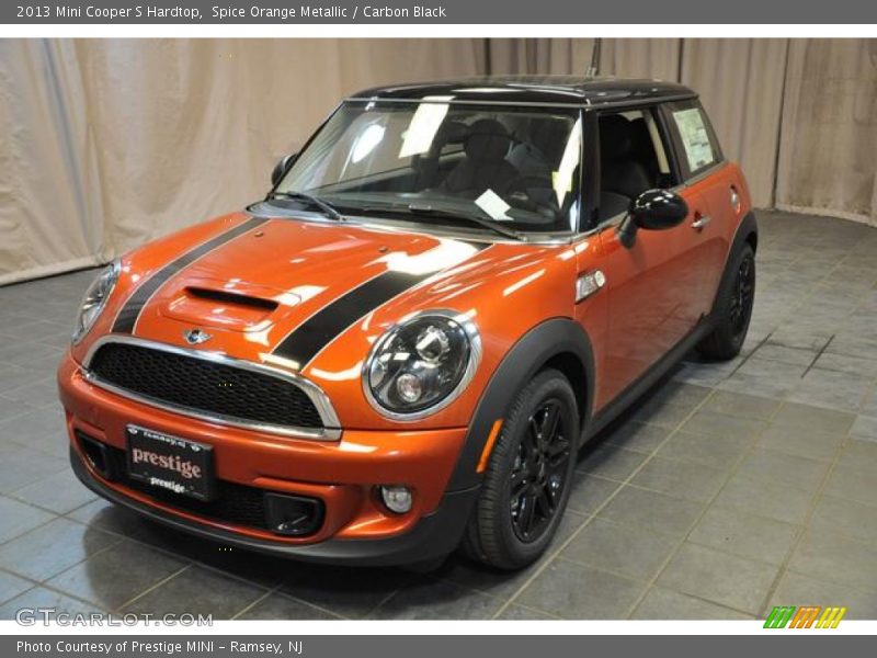 Spice Orange Metallic / Carbon Black 2013 Mini Cooper S Hardtop