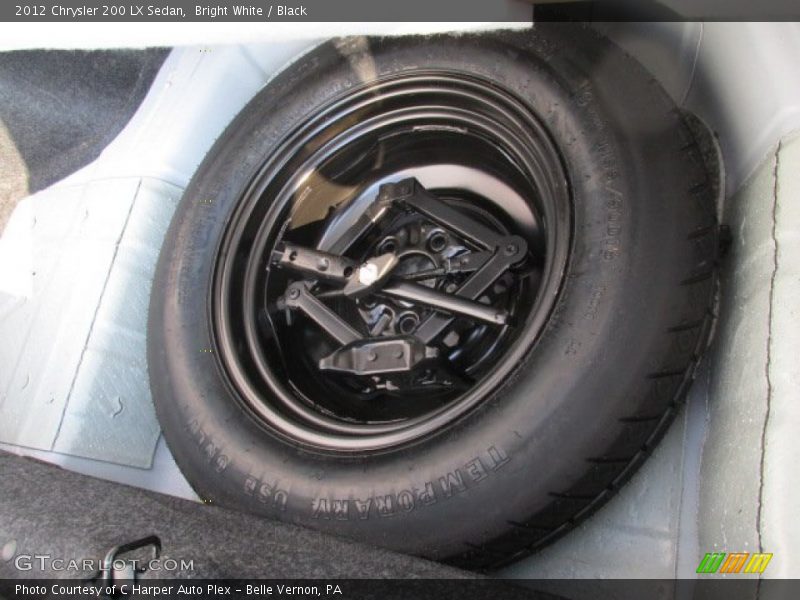 Bright White / Black 2012 Chrysler 200 LX Sedan