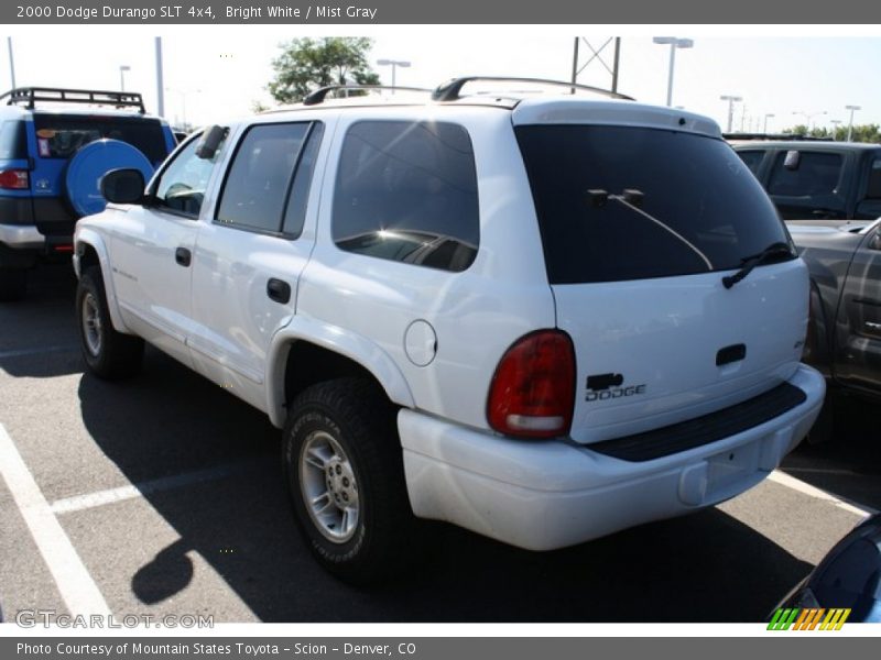 Bright White / Mist Gray 2000 Dodge Durango SLT 4x4