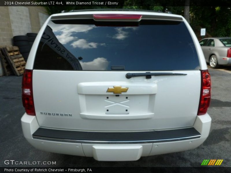 White Diamond Tricoat / Ebony 2014 Chevrolet Suburban LTZ 4x4