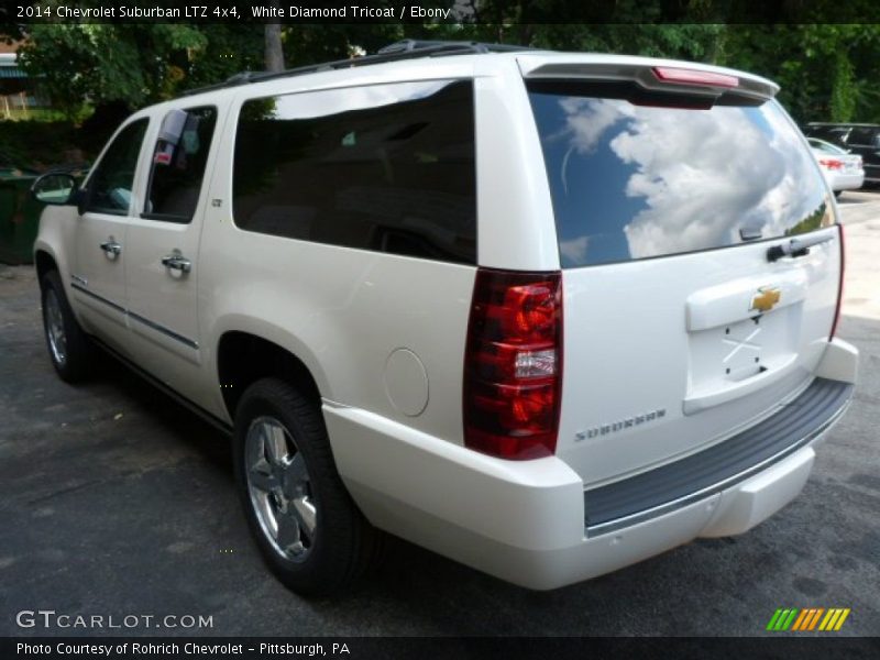White Diamond Tricoat / Ebony 2014 Chevrolet Suburban LTZ 4x4