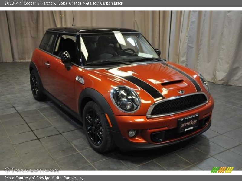 Spice Orange Metallic / Carbon Black 2013 Mini Cooper S Hardtop