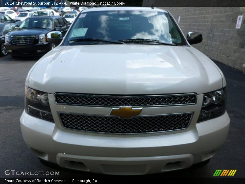 White Diamond Tricoat / Ebony 2014 Chevrolet Suburban LTZ 4x4