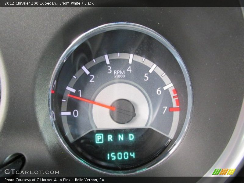 Bright White / Black 2012 Chrysler 200 LX Sedan