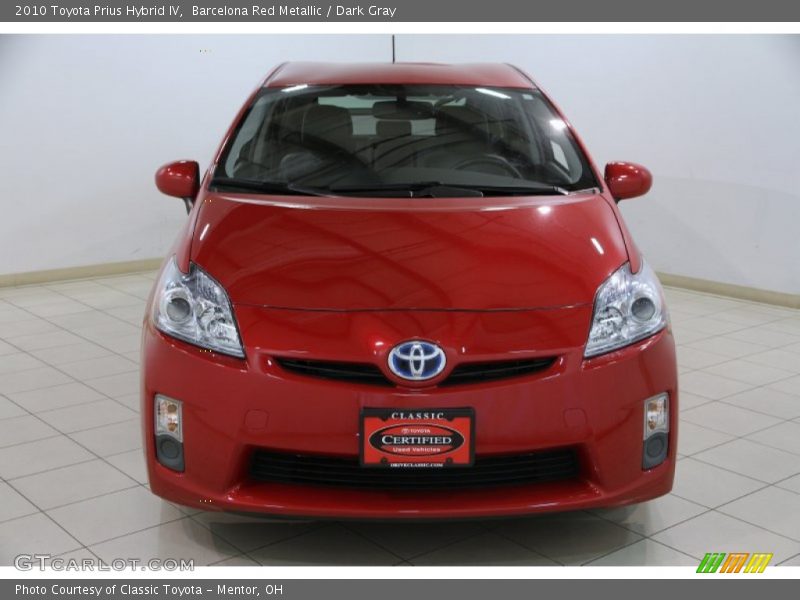 Barcelona Red Metallic / Dark Gray 2010 Toyota Prius Hybrid IV