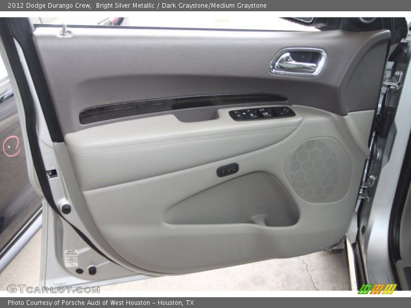 Bright Silver Metallic / Dark Graystone/Medium Graystone 2012 Dodge Durango Crew