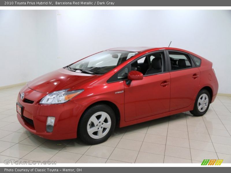 Barcelona Red Metallic / Dark Gray 2010 Toyota Prius Hybrid IV