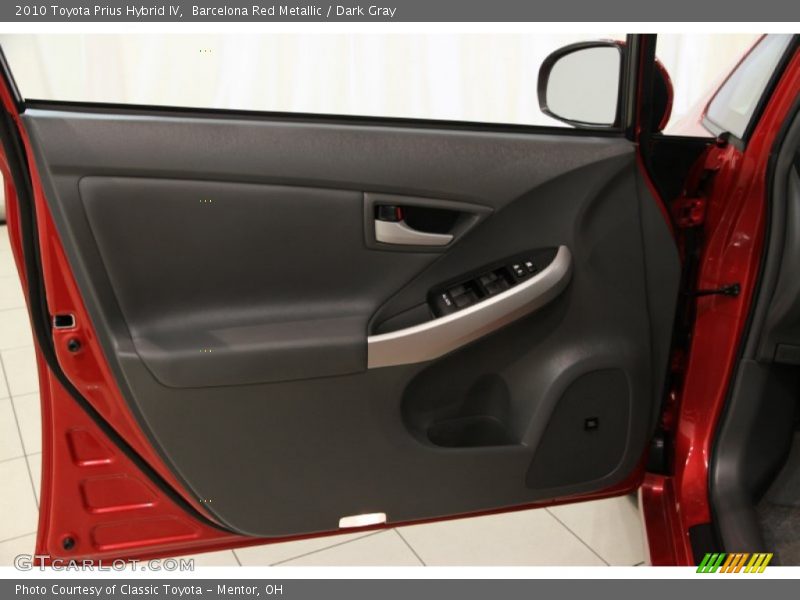 Barcelona Red Metallic / Dark Gray 2010 Toyota Prius Hybrid IV