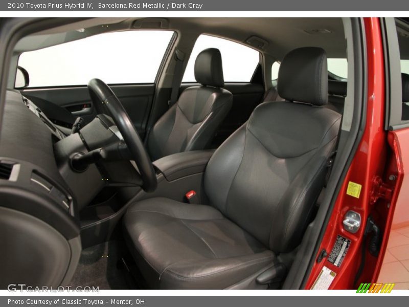 Barcelona Red Metallic / Dark Gray 2010 Toyota Prius Hybrid IV