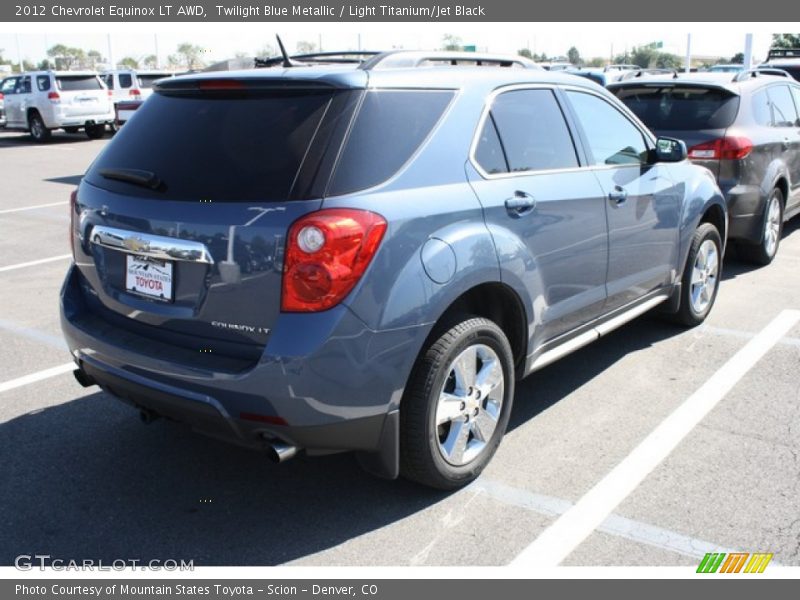 Twilight Blue Metallic / Light Titanium/Jet Black 2012 Chevrolet Equinox LT AWD