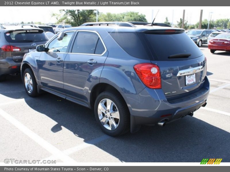 Twilight Blue Metallic / Light Titanium/Jet Black 2012 Chevrolet Equinox LT AWD