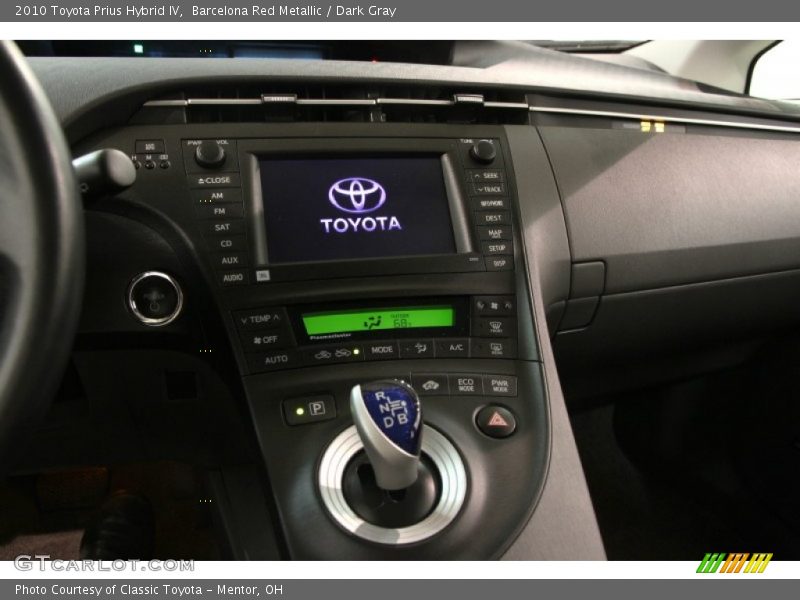 Barcelona Red Metallic / Dark Gray 2010 Toyota Prius Hybrid IV
