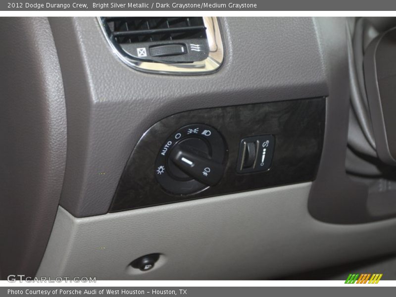 Bright Silver Metallic / Dark Graystone/Medium Graystone 2012 Dodge Durango Crew