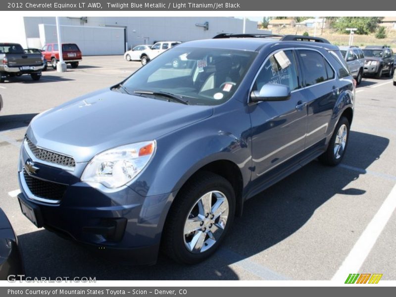 Twilight Blue Metallic / Light Titanium/Jet Black 2012 Chevrolet Equinox LT AWD
