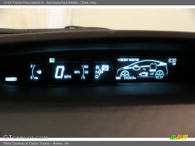 Barcelona Red Metallic / Dark Gray 2010 Toyota Prius Hybrid IV