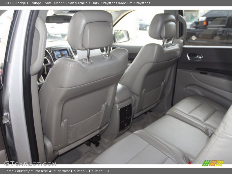 Bright Silver Metallic / Dark Graystone/Medium Graystone 2012 Dodge Durango Crew