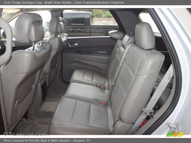 Bright Silver Metallic / Dark Graystone/Medium Graystone 2012 Dodge Durango Crew