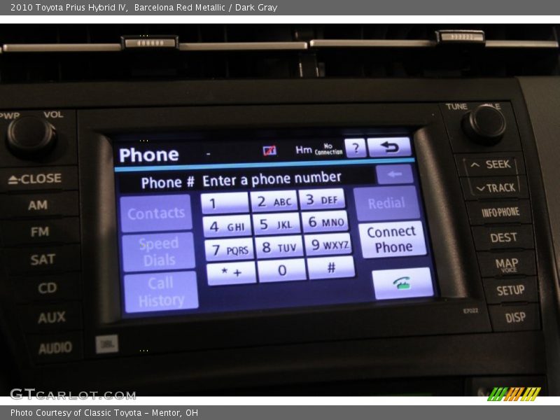 Barcelona Red Metallic / Dark Gray 2010 Toyota Prius Hybrid IV