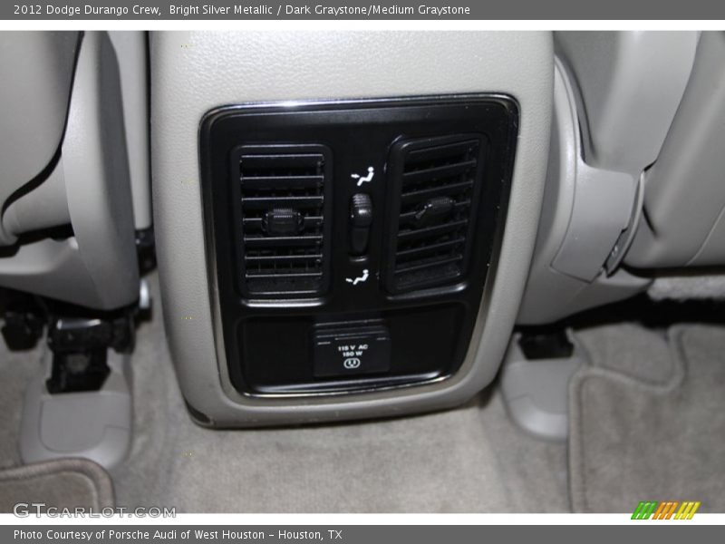 Bright Silver Metallic / Dark Graystone/Medium Graystone 2012 Dodge Durango Crew