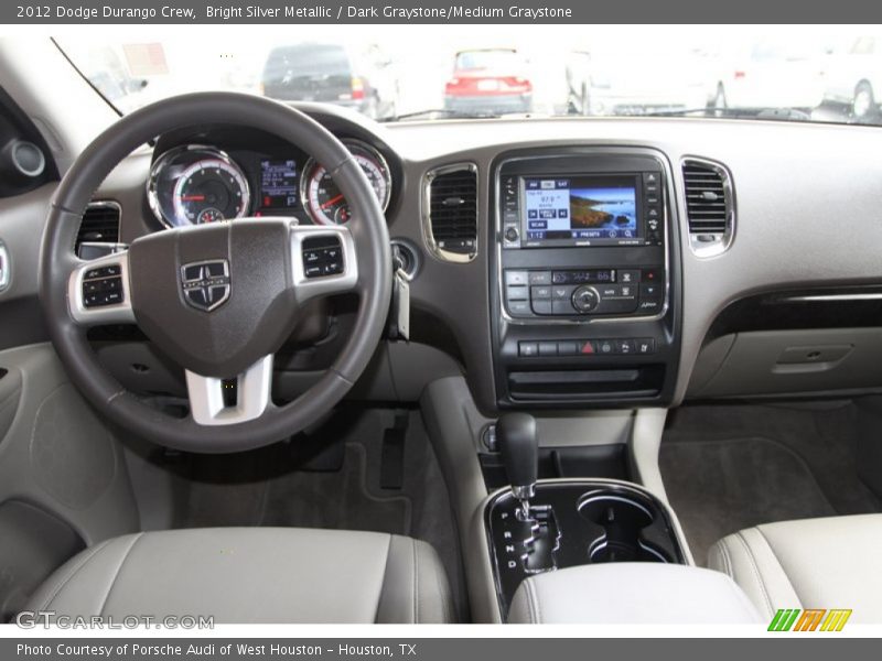Bright Silver Metallic / Dark Graystone/Medium Graystone 2012 Dodge Durango Crew