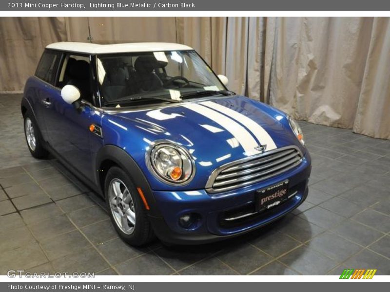 Lightning Blue Metallic / Carbon Black 2013 Mini Cooper Hardtop