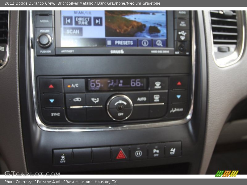 Bright Silver Metallic / Dark Graystone/Medium Graystone 2012 Dodge Durango Crew