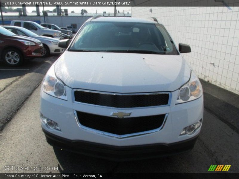 Summit White / Dark Gray/Light Gray 2010 Chevrolet Traverse LS AWD