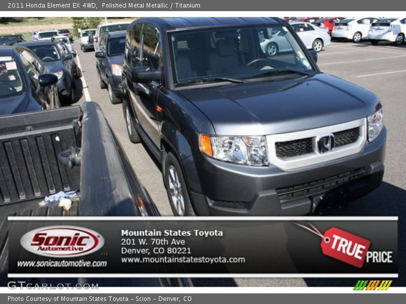Polished Metal Metallic / Titanium 2011 Honda Element EX 4WD