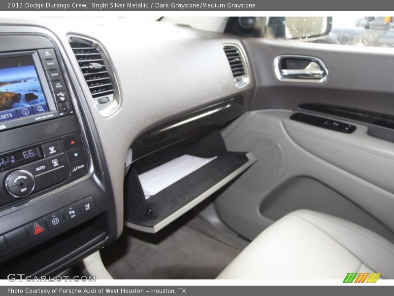 Bright Silver Metallic / Dark Graystone/Medium Graystone 2012 Dodge Durango Crew