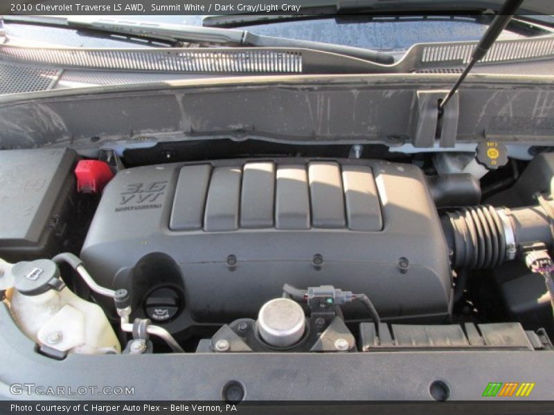 Summit White / Dark Gray/Light Gray 2010 Chevrolet Traverse LS AWD