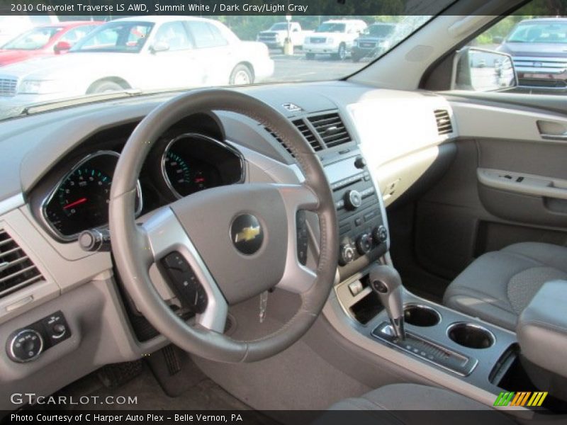 Summit White / Dark Gray/Light Gray 2010 Chevrolet Traverse LS AWD