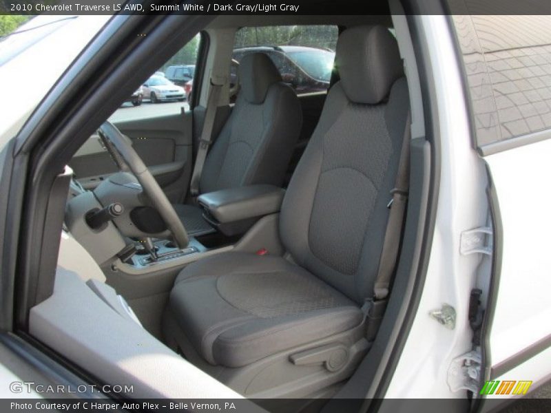 Summit White / Dark Gray/Light Gray 2010 Chevrolet Traverse LS AWD