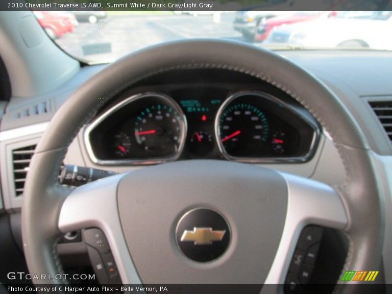 Summit White / Dark Gray/Light Gray 2010 Chevrolet Traverse LS AWD
