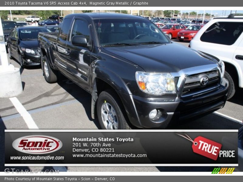 Magnetic Gray Metallic / Graphite 2010 Toyota Tacoma V6 SR5 Access Cab 4x4