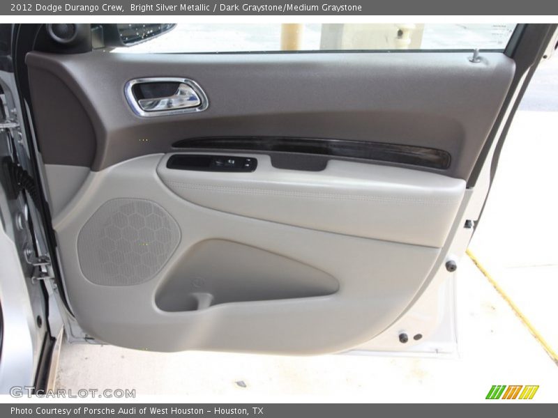 Bright Silver Metallic / Dark Graystone/Medium Graystone 2012 Dodge Durango Crew